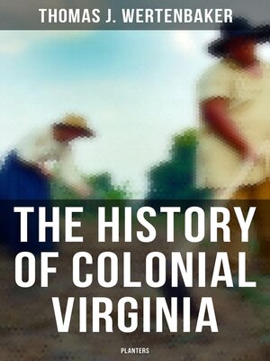 cover image of The History of Colonial Virginia